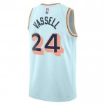 Maillot NBA San Antonio Spurs Devin Vassell Nike 2024-25 City Edition Bleu Swingman - Homme
